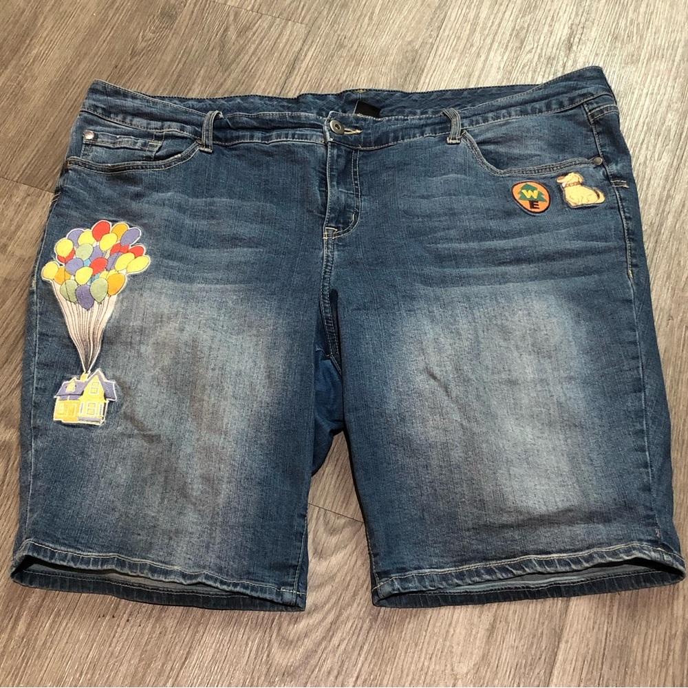 Torrid Disney Pixar Up Bermuda Shorts with Patches - SEE DESCRIPTION